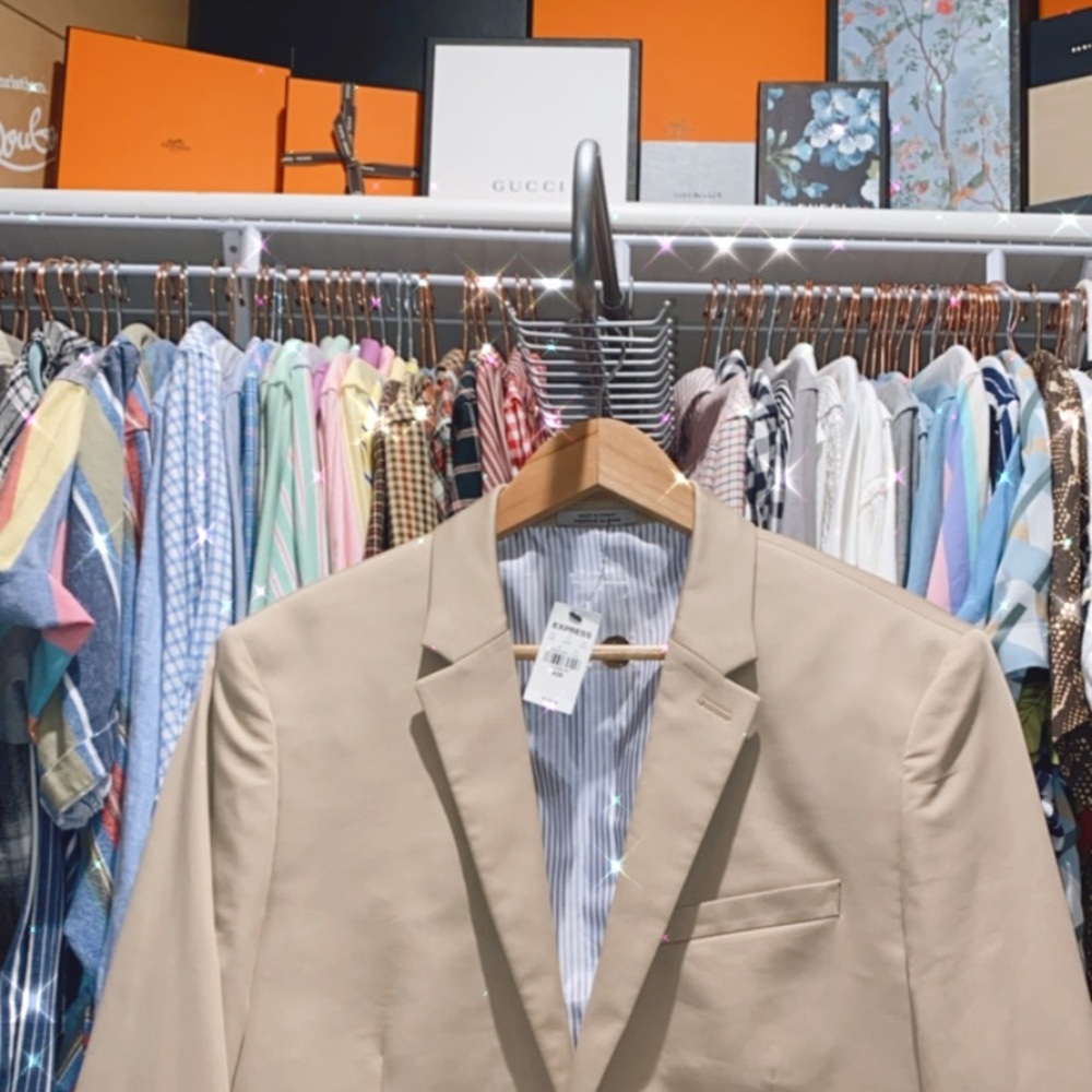 Express beige blazer